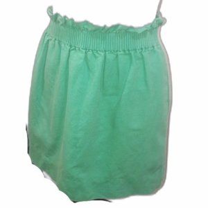 JCREW KELLY GREEN COTTON MINI SKIRT 2 XS